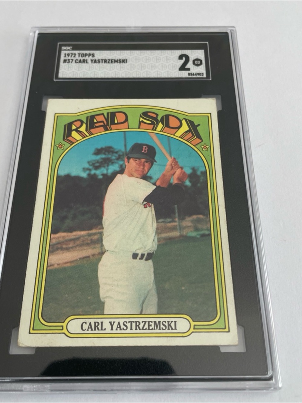 1972 Carl Yastrzemski Topps #37 SGC 2 Vintage Baseball Card